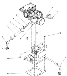 Engine Group - Fuel Diagram and Parts List for 076160-05  Briggs and Stratton Generator